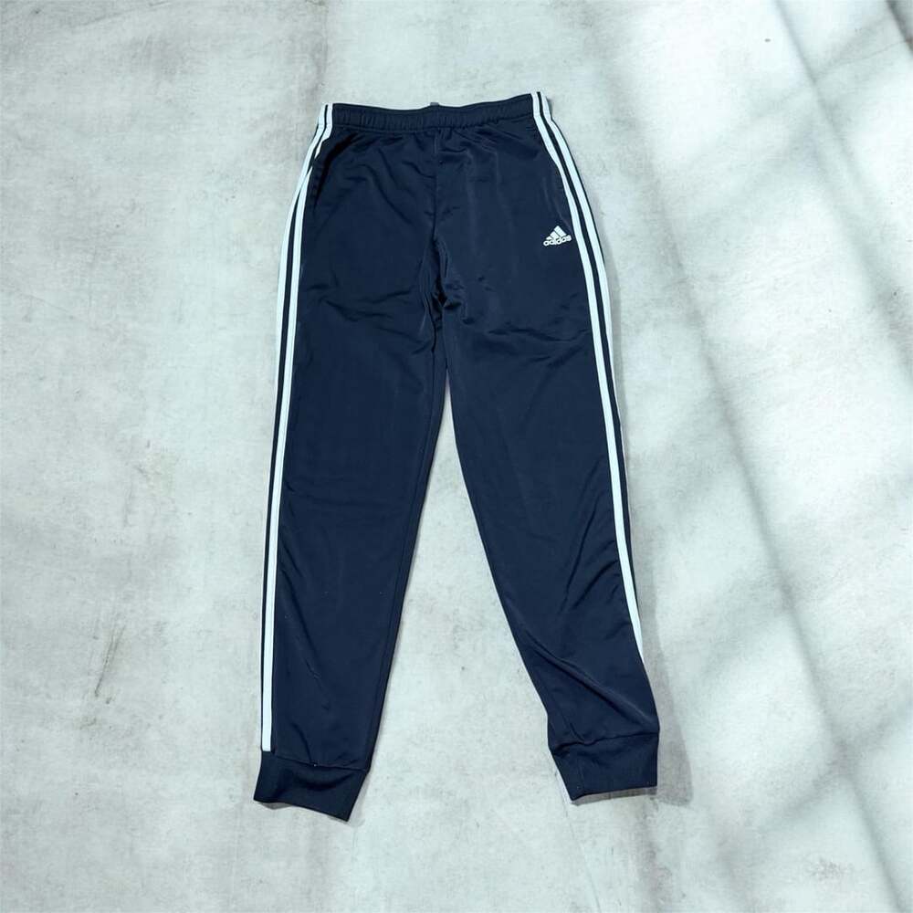 Adidas Men's 3-Stripe Tricot Cuffed Jogger Pants Legend Black